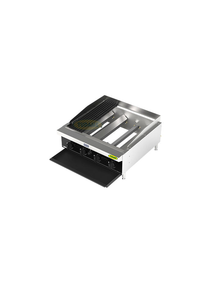 Parrillera grill a gas HEAVY DUTY 60cm/ 24" METVISA - Image 2