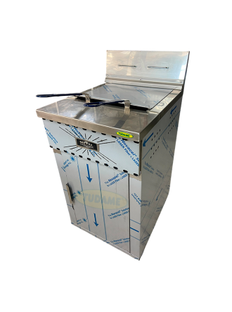 Freidor a gas 30+5 litros en acero inoxidable
