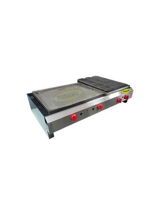 Plancha y parrillera de mostrador galvanizado