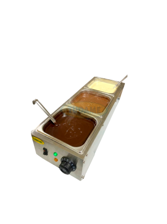 Calentador chocolatera 3 bandejas eléctrica