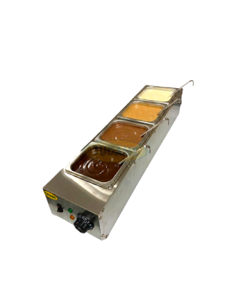 Calentador chocolatera 4 bandejas eléctrica