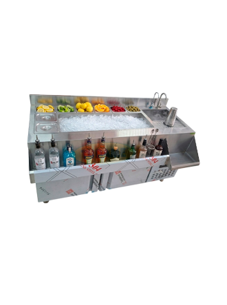 Cocteleros Refrigerados de 1.50 m 6 bandejas