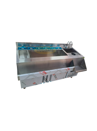 Cocteleros Refrigerados de 1.50 m 6 bandejas