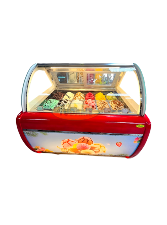 Exhibidor de Helados 12 cubetas Certificación Europea