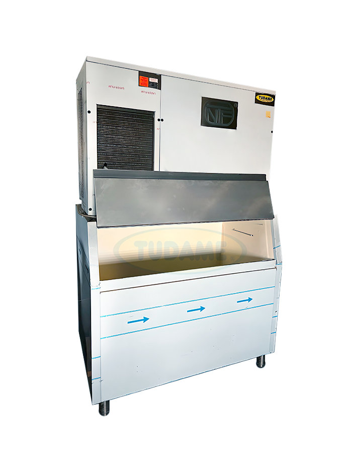 Fabricador de hielo con deposito NTF 300Kg/24horas
