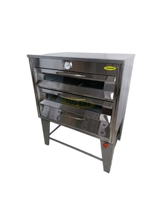 Horno a gas de pizza 2 cámaras