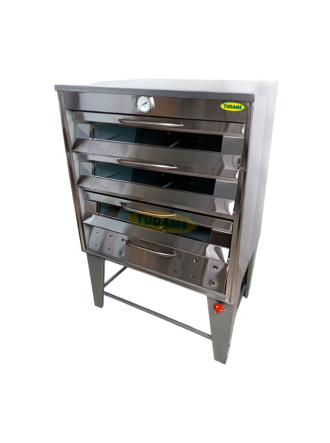 Horno a gas de pizza 3 cámaras