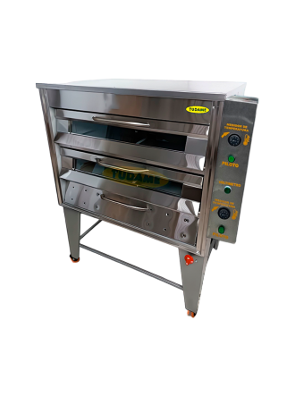 Horno dual de pizza 2 cámaras
