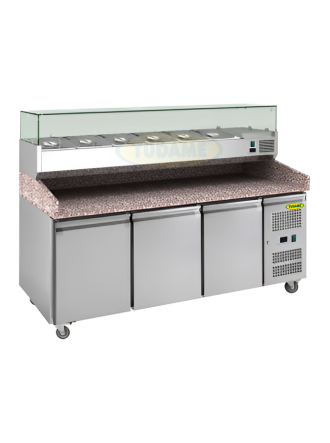 Mesa refrigerada para pizza 3 Puertas