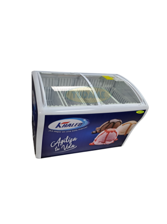 Exhibidor de helado vidrio curvo 378 litros KHALED