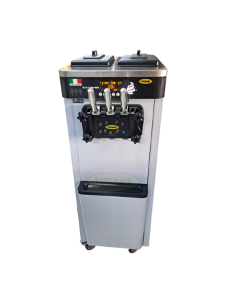 Máquina de helados soft/yogurt 22 litros/h Doble compresor Pedestal 110v