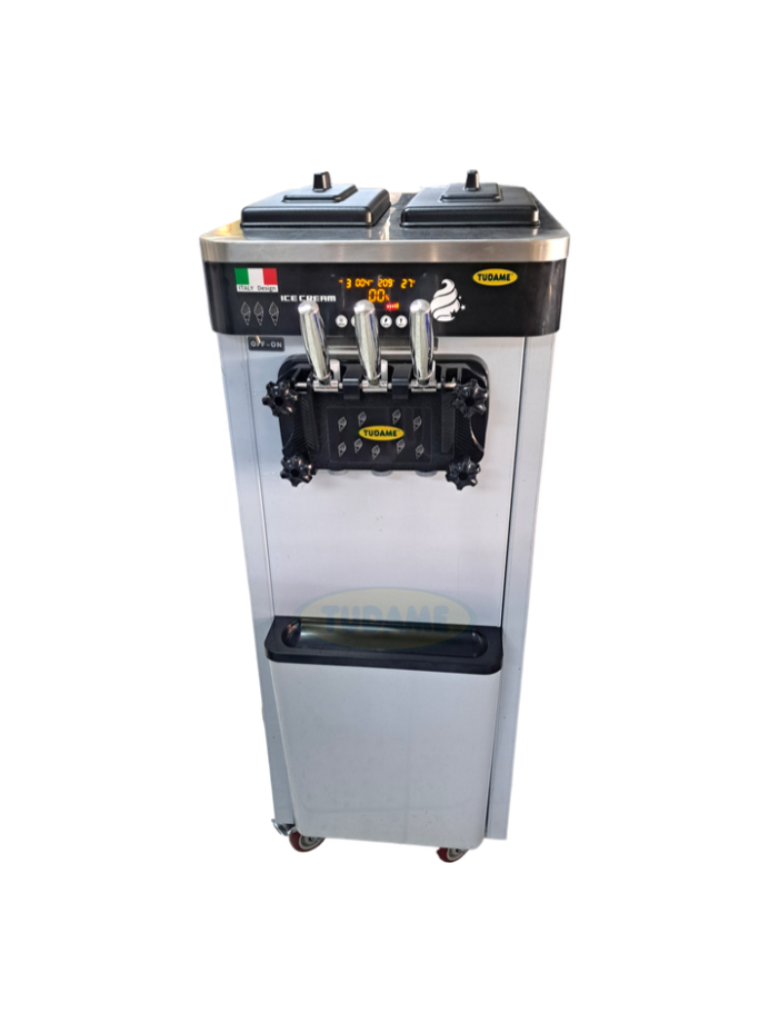 Máquina de helados soft/yogurt 22 litros/h Doble compresor Pedestal 110v
